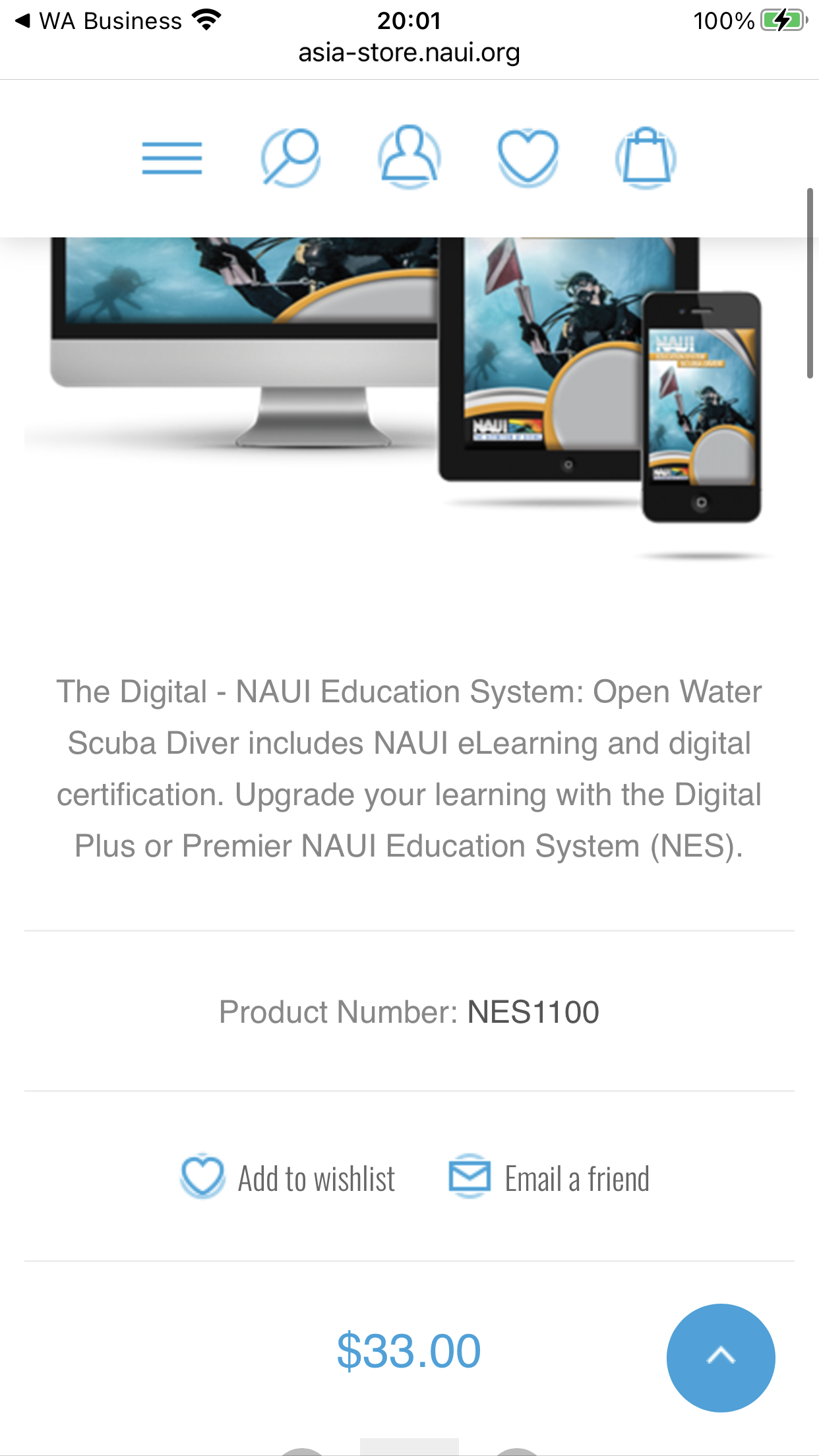 33 for Open Water e learning